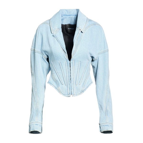 【貨物輸送無料】 マグラー レディース 上衣＆上衣 アウター Denim outerwear Blue