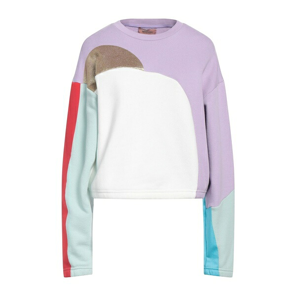 【貨物輸送無料】 ミッソーニ レディース パーカー・スウェットシャツ アウター Sweatshirts Purple