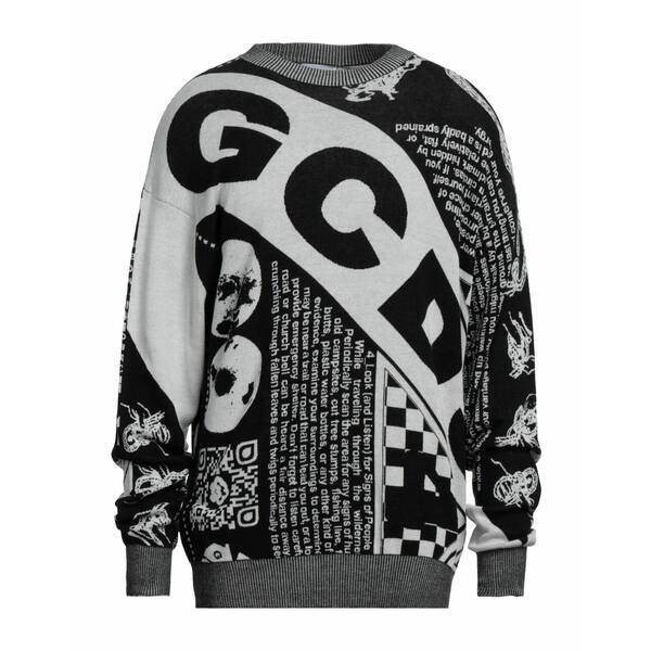 GCDS ジーシーディーエス ニットセーター アウター メンズ Turtlenecks Black