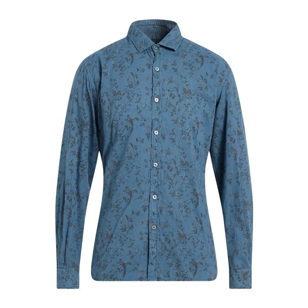 【送料無料】 メッサジェリエ メンズ シャツ トップス Shirts Blue