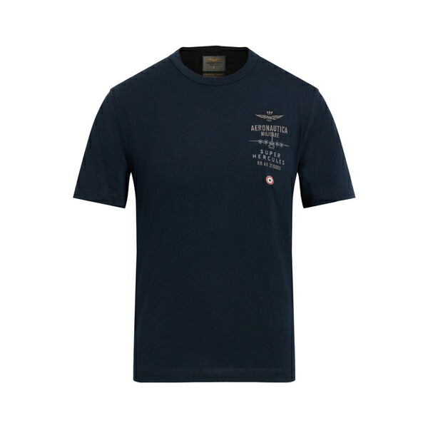 【送料無料】 アエロナウティカ ミリターレ メンズ Tシャツ トップス T-shirts Blue