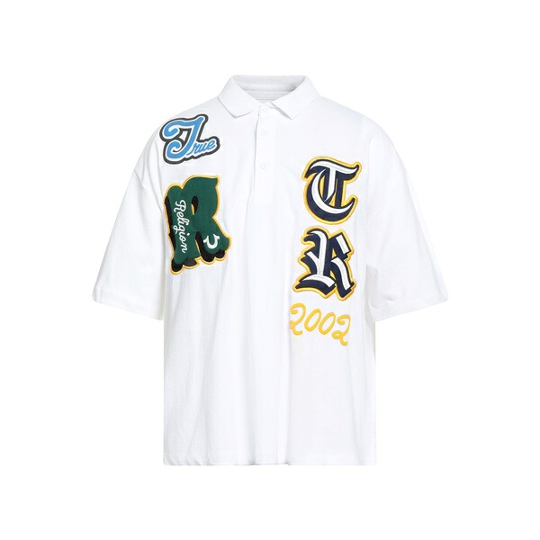 【送料無料】 トゥルーレリジョン メンズ Tシャツ トップス Polo shirts White