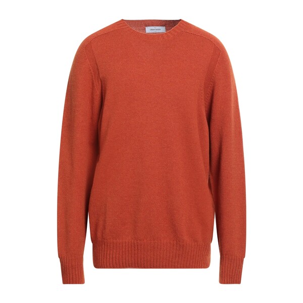 【貨物輸送無料】 グランサッソ メンズ 編み物\u0026プルオーバー アウター Sweaters Orange