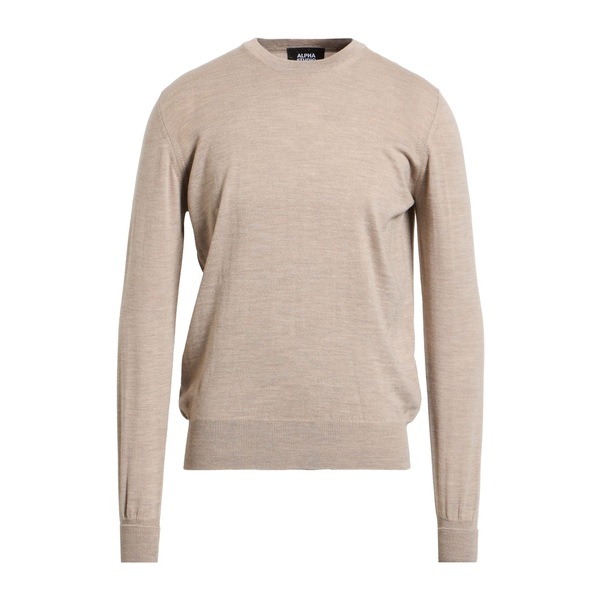 【貨物輸送無料】 アルファス テューディオ メンズ 編み物\u0026プルオーバー アウター Sweaters Beige