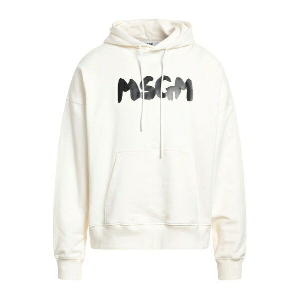 【送料無料】 エムエスジイエム メンズ パーカー・スウェットシャツ アウター Sweatshirts White｜asty