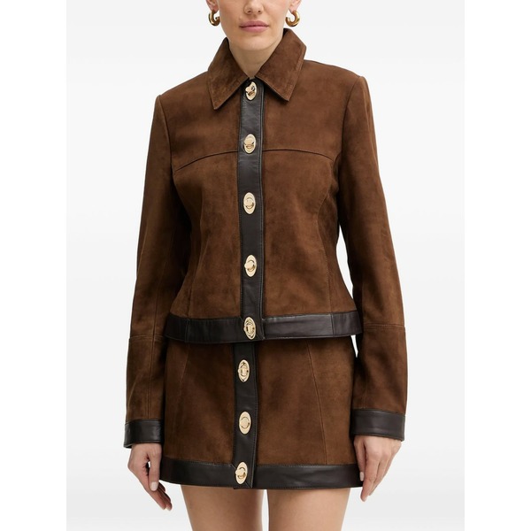 レトロフェット レディース ジャケット＆ブルゾン アウター Nanna suede jacket Brown｜asty
