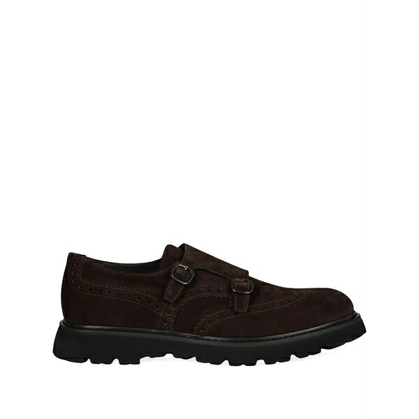 ドンカルズ メンズ ドレスシューズ シューズ Suede double-buckle monk shoes Brown｜asty