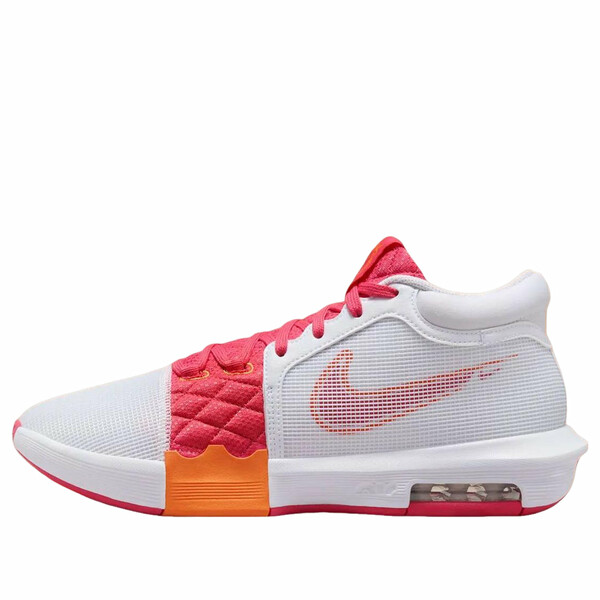 Nike ナイキ メンズ スニーカー 【Nike LeBron Witness 8 'White Bright Mandarin Pink' FB2239-104】 サイズ US_10.5(28.5cm)|asty