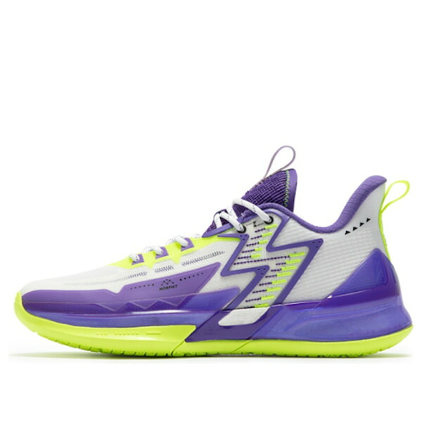 361 Degrees ３６１ディグリー メンズ スニーカー  【361 Degrees Big3 4.0 Pro \u0027Purple Volt Green\u0027 672321108F-2】  大きさ US_9(27.0糎)