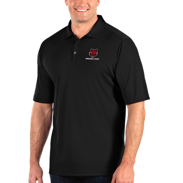 アンティグア メンズ ポロシャツ トップス Arkansas State Red Wolves Antigua Big Tall Tribute  Polo Black 【SALE／94%OFF】