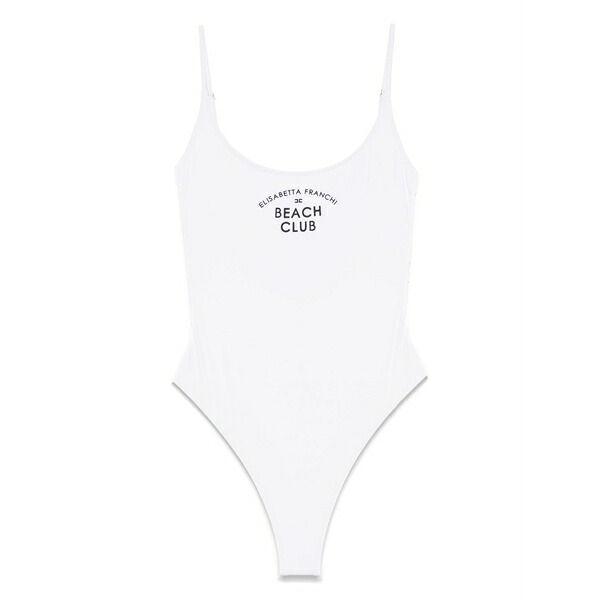 エリザベスフランキ レディース 衣裳 トップス Logo-print swimsuit White