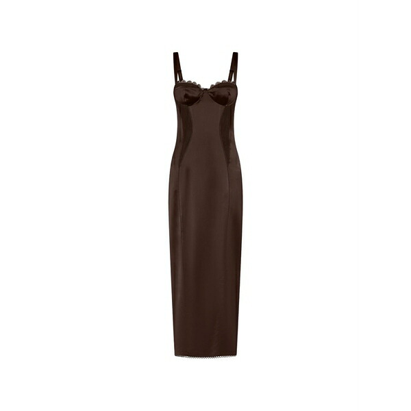 ニコラスカークウッド レディース 衣裳 トップス Dominique lace-detail maxi dress Brown