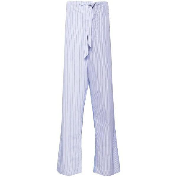 マルタンマルジェラ メンズ 心地よいズボン下 ボトムス Striped trousers Blue