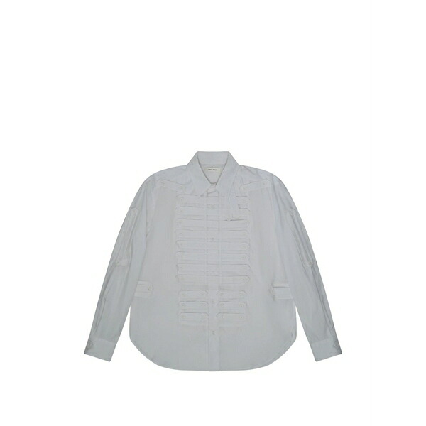 クレイグ緑であること メンズ プルオーバー トップス Button-embellished shirt White