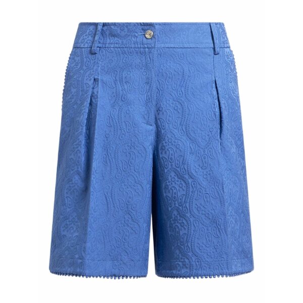 エトロ レディース カジュアルパンツ ボトムス Paisley-jacquard shorts Blue|asty