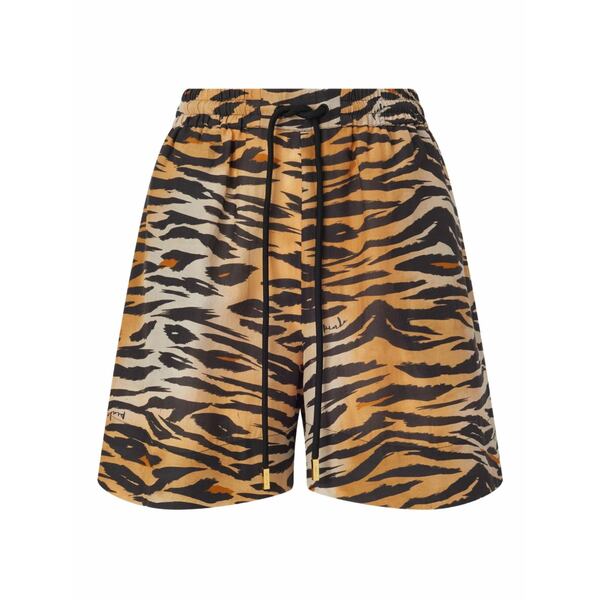 ピンコ レディース 心地好いズボン下 ボトムス Tiger-stripe shorts Neutrals