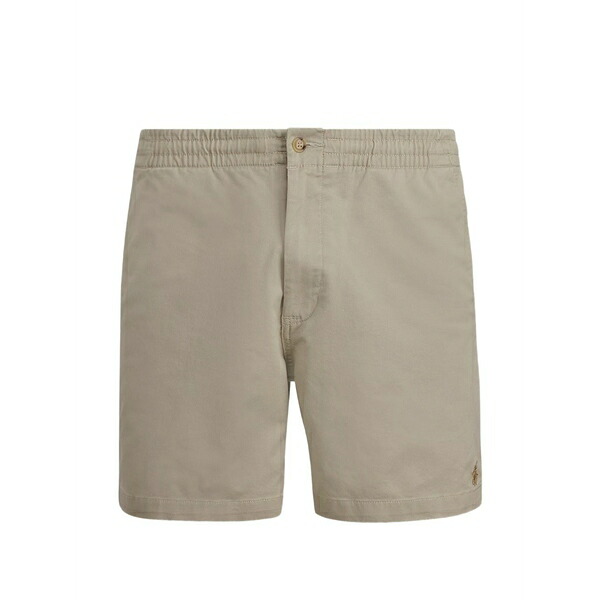 ラルフローレン メンズ 心地好いズボン下 ボトムス Logo-embroidered elasticated-waist shorts Neutrals