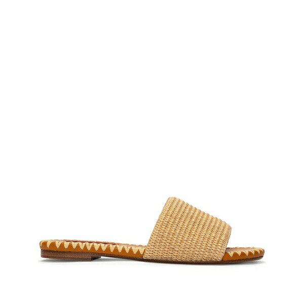 サイモン銀鏡 レディース サンダル シューズ Raffia salerno slides Neutrals