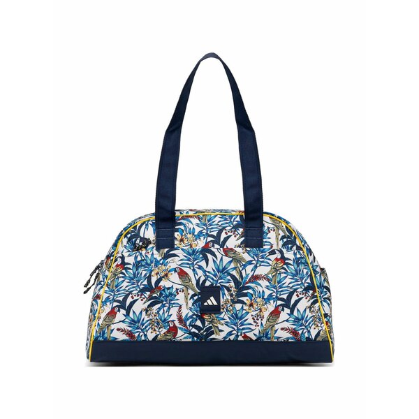 アディダス レディース ボストンバッグ 御徒面子 Tropical-print duffle bag White