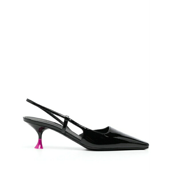 トロワジュイン レディース パンプス シューズ Sculpted-heel slingback pumps Black