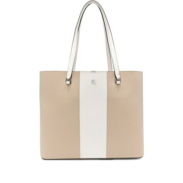 ラルフローレン レディース トートバッグ 御徒面子 Large karly panelled leather tote bag Neutrals
