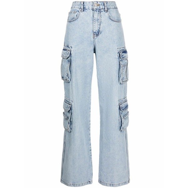 ミスビヘイブ レディース ジーンズズボン下 ボトムス Skater low rise jeans Blue