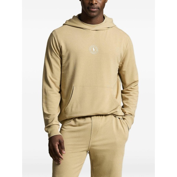 ラルフローレン メンズ スポーツシャツ トップス Logo-print hoodie Neutrals