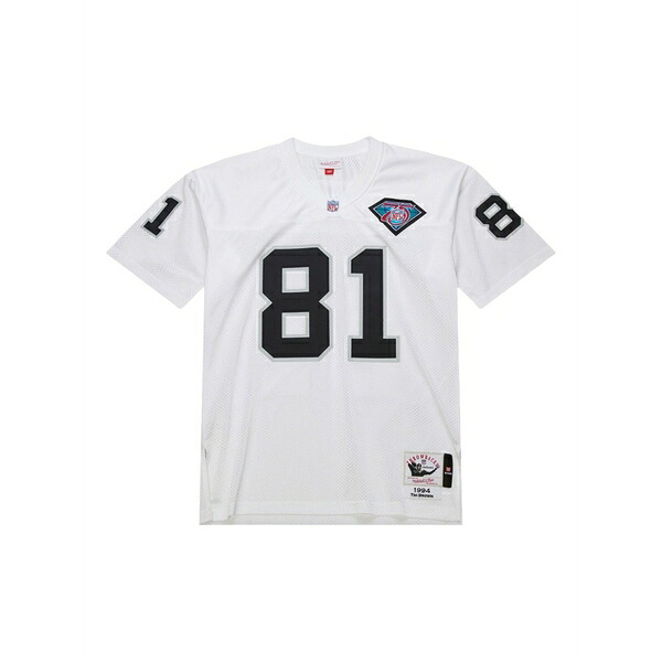 ミッチェル\u0026ネス メンズ ティーシャツ トップス X nfl los angeles raiders 1994 tim brown t-shirt White