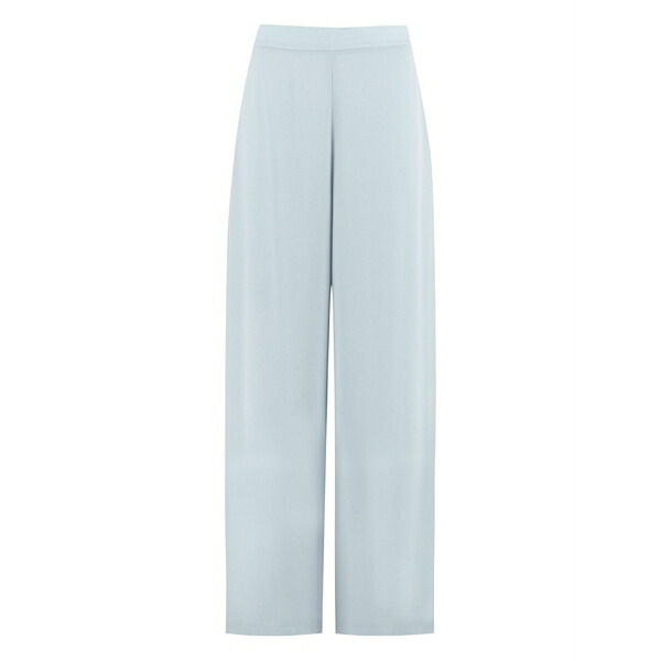 クリップス レディース 心地好いズボン下 ボトムス Elastic-waist wide-leg trousers Blue