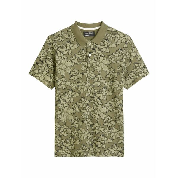 マルコポーロ メンズ スポーツシャツ トップス Floral-print polo shirt Green