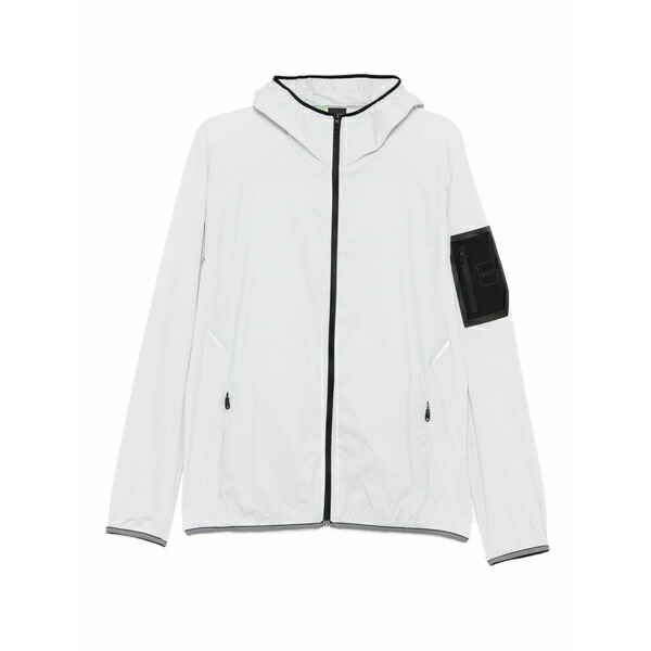 主任者 メンズ 上衣＆上衣 アウター Hooded zip-up jacket Grey