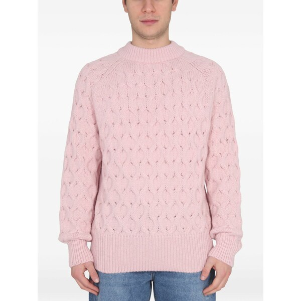 空想科学小説アール メンズ 編み物\u0026プルオーバー アウター Alain textured sweater Pink