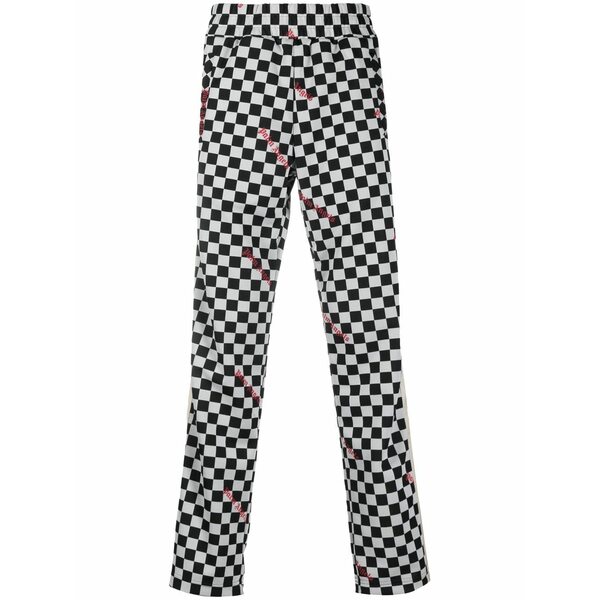 パーム・エンジェルス メンズ 心地よいズボン下 ボトムス Check-pattern track pants Black