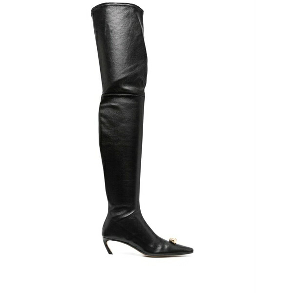 ランバン レディース ブーツ シューズ Swing crystal-embellished boots Black｜asty 83,490円