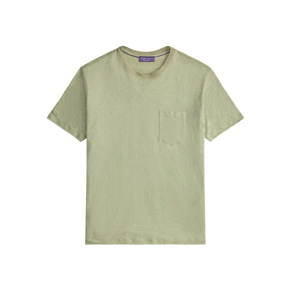 ラルフ・ローレン パープルレーベル メンズ Tシャツ トップス Pocket crew neck t-shirt Green|asty