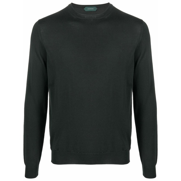 ザノーネ メンズ 編み物\u0026プルオーバー アウター Textured sweater Green
