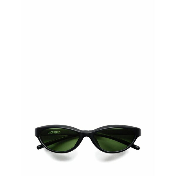 ジャクエムス メンズ サングラス・アイウェア 添え物 Oval cat-eye sunglasses Black