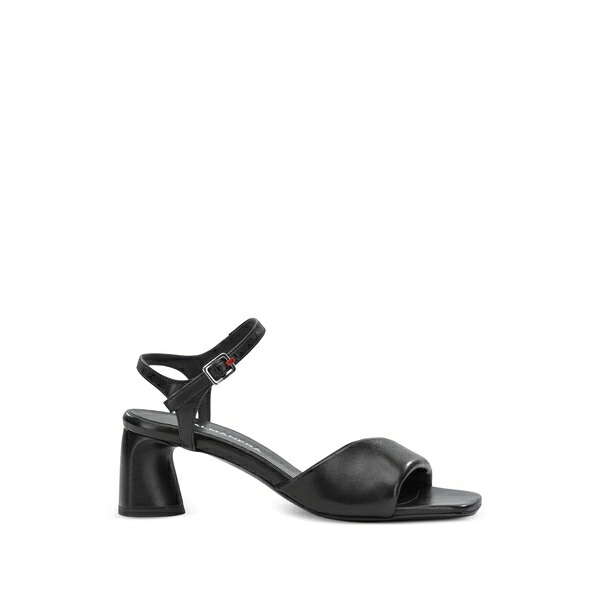 ハルマネラ レディース サンダル シューズ Dally padded crossover-strap sandals Black
