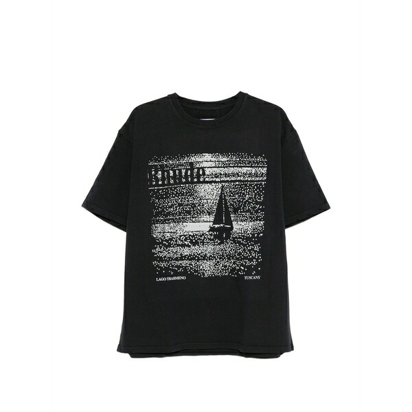 ルード メンズ プルオーバー トップス Graphic-print t-shirt Black