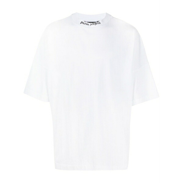 パーム・エンジェルス メンズ プルオーバー トップス Logo-print oversized t-shirt White