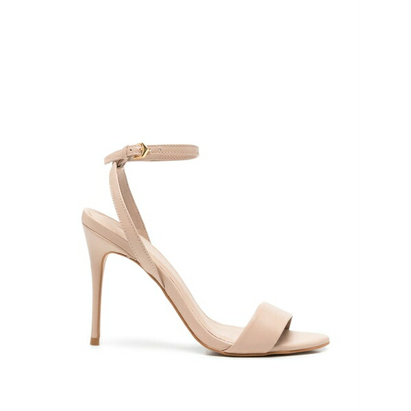 ハラノ レディース サンダル シューズ Buckle-fastening leather sandals Pink