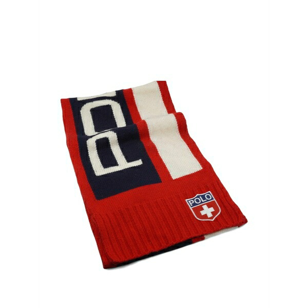 ラルフローレン メンズ 消音装置・袈裟・えり巻き 佩び物 Ski 67 scarf Red