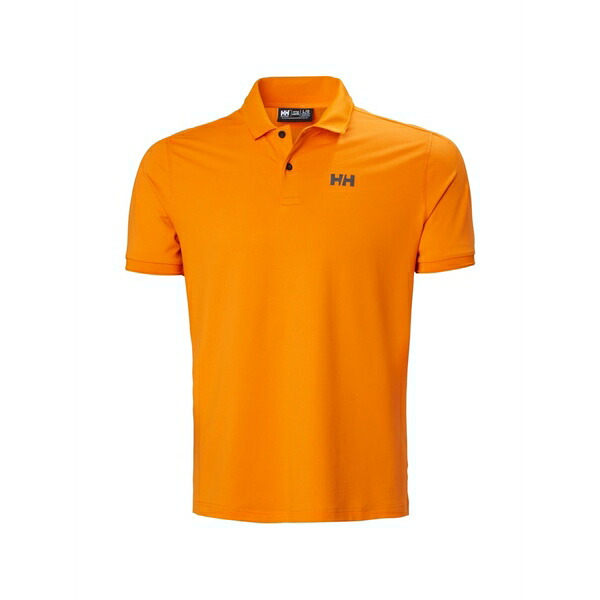 ヘリーハンセン メンズ ポロシャツ トップス Logo-print short-sleeve polo shirt Orange|asty