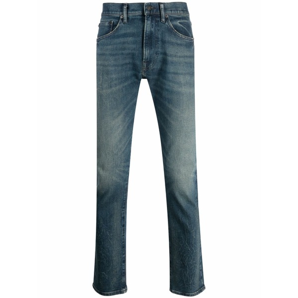 ラルフローレン メンズ デニムパンツ ボトムス Low-rise slim-fit jeans Blue|asty
