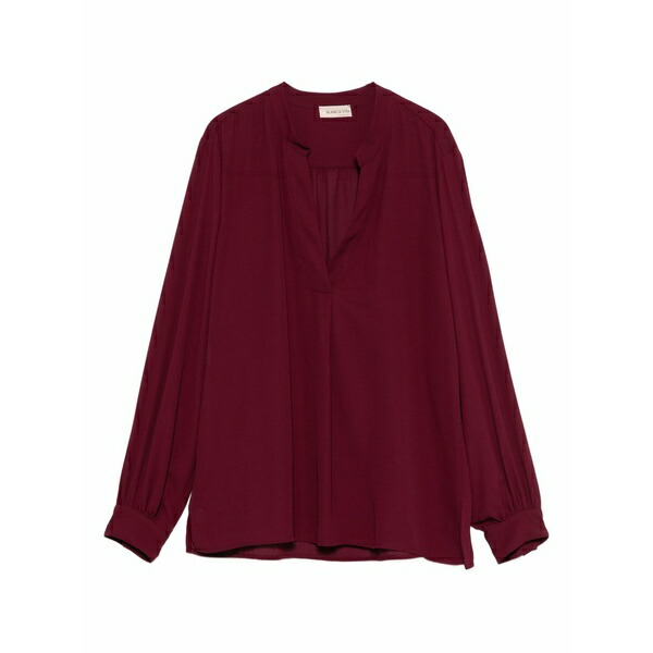 ブランカ ヴィータ レディース プルオーバー トップス Keyhole-neckline long-sleeve top Red