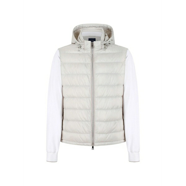 ポールアンドシャーク メンズ 上衣＆上衣 アウター Quilted hooded jacket Neutrals