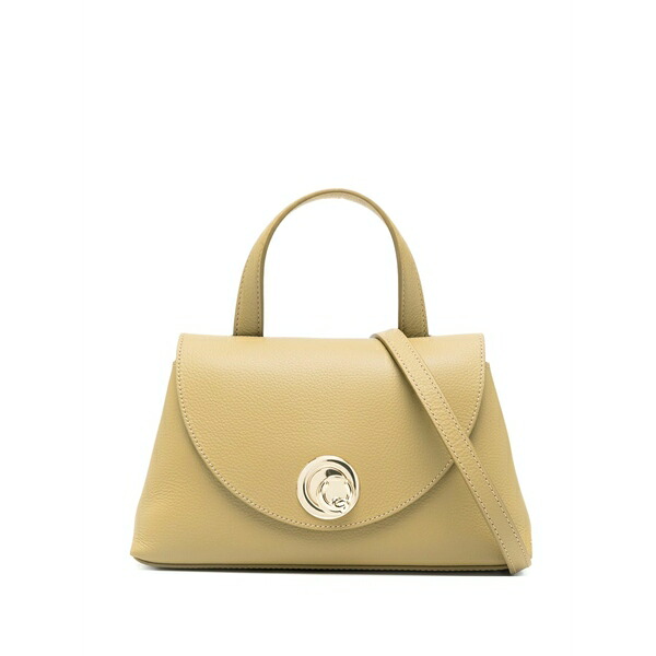 コチネレ レディース トートバッグ 御徒面子 Small nika leather tote bag Neutrals