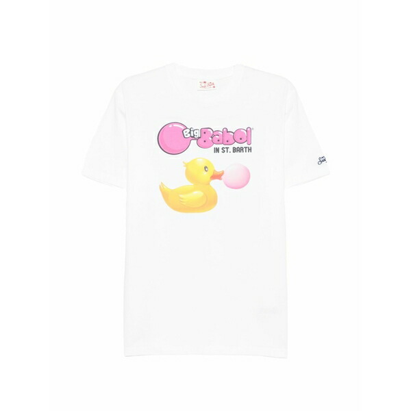 エムシーツーセイントバース メンズ プルオーバー トップス X big babol denver print-detail t-shirt White