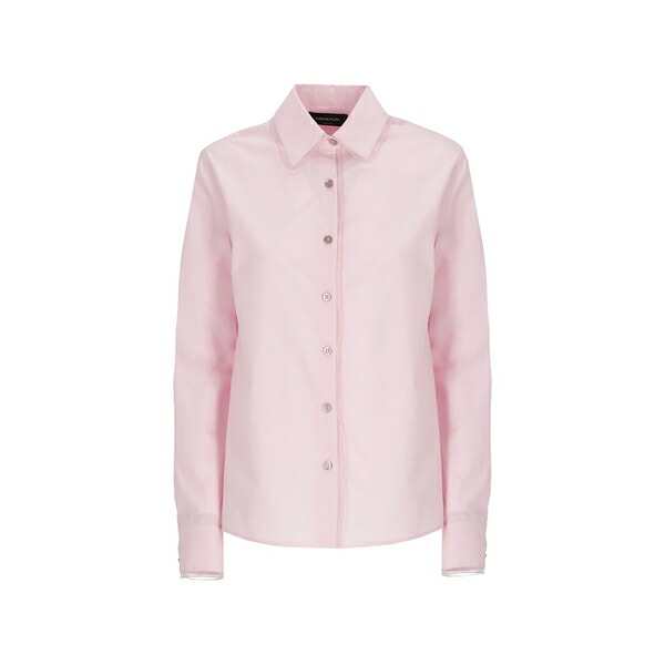 ファビアナ フィリッピ レディース プルオーバー トップス Long-sleeved poplin shirt Pink