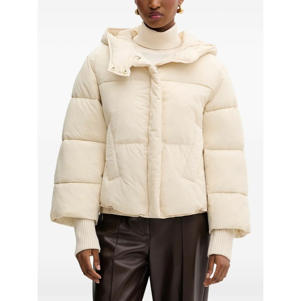 シルビアンヒーチ レディース 上衣＆上衣 アウター Hooded padded jacket Neutrals